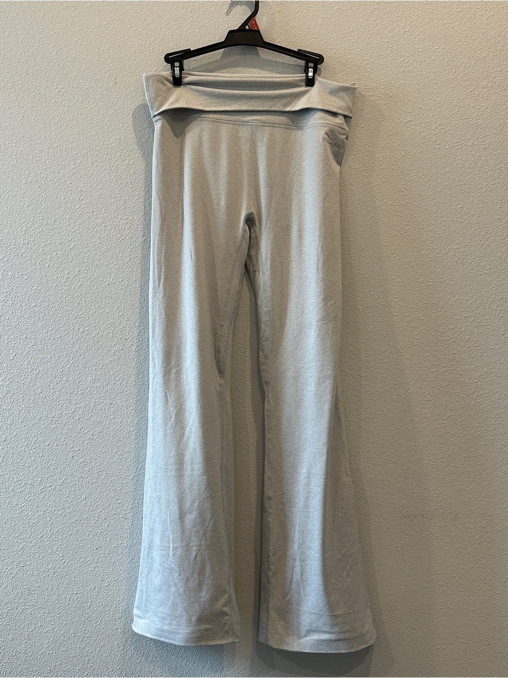 YoungLA Heather Gray Logo Foldover Legging